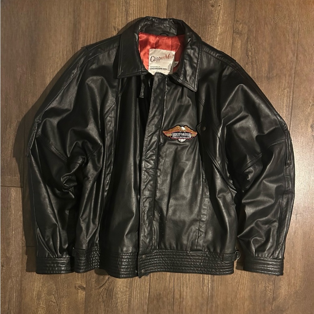 Harley Davidson Black Leather Jacket